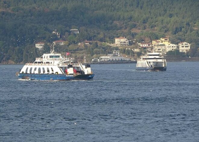 Bozcaada ve Gökçeada feribot seferlerine ‘fırtına’ engeli